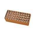 Creative Wooden Letter Cylinder Seal DIY Handbook Diary Decorative English Series Stamps