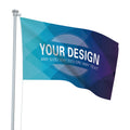 Advertising Promotional Flags Banners Custom Feather Country Flag 3x5ft with logo Print Polyester National Custom Flag