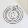 Hot Sale Clip-On Stainless Steel Spring Hoop Earrings for Women Non-Pierced Fashion Jewelry