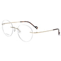 Ultralight Round Pure Titanium Frameless Rimless Optical Frame  Glasses  Eyewear Eyeglasses Man Women