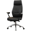 High Back Ergonomic Executive Office Chair Adjustable Height Aluminum Alloy Base PU Synthetic Leather Swivel Chair China