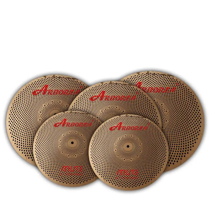 Arborea High-End B8 Mute Cymbals Set 14''HH+16''Crash+18''Crash+20''Ride+15'' Crash and 16'' China