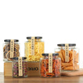 Transparent Six-pronged Sealed Jar Honey Bottle With Lid Jam Jar Hexagonal Chili Sauce Bottle 180ml Pickle Bottle