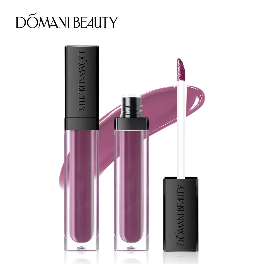 Vegan Lip Gloss Base Wholesale Liquid Matte Lipstick Fancy Holographic Lipgloss Maquillaje Lazy Lipstick Waterproof
