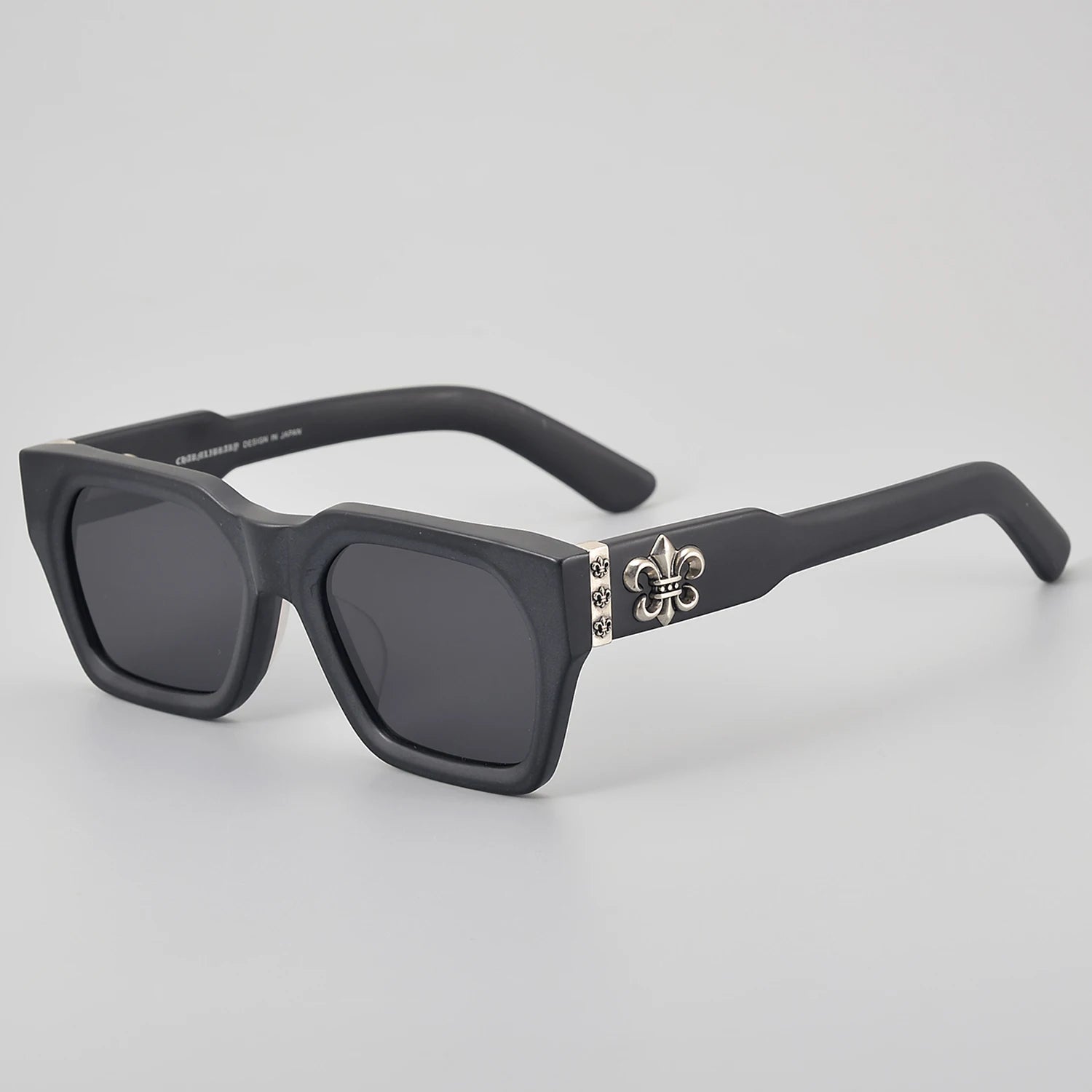CH8217 Luxury Thick Sunglasses Luxury Brand Men Custom Retro Gray Matte Black Acetate Beach Photography Private Wholesale Square