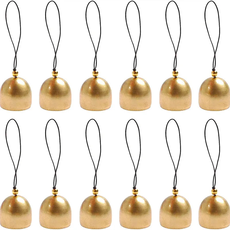 Vintage Copper Christmas Craft Bell Mini Decorative Jingle Bell Ornament for Wind Chimes Making Dog Cat Training