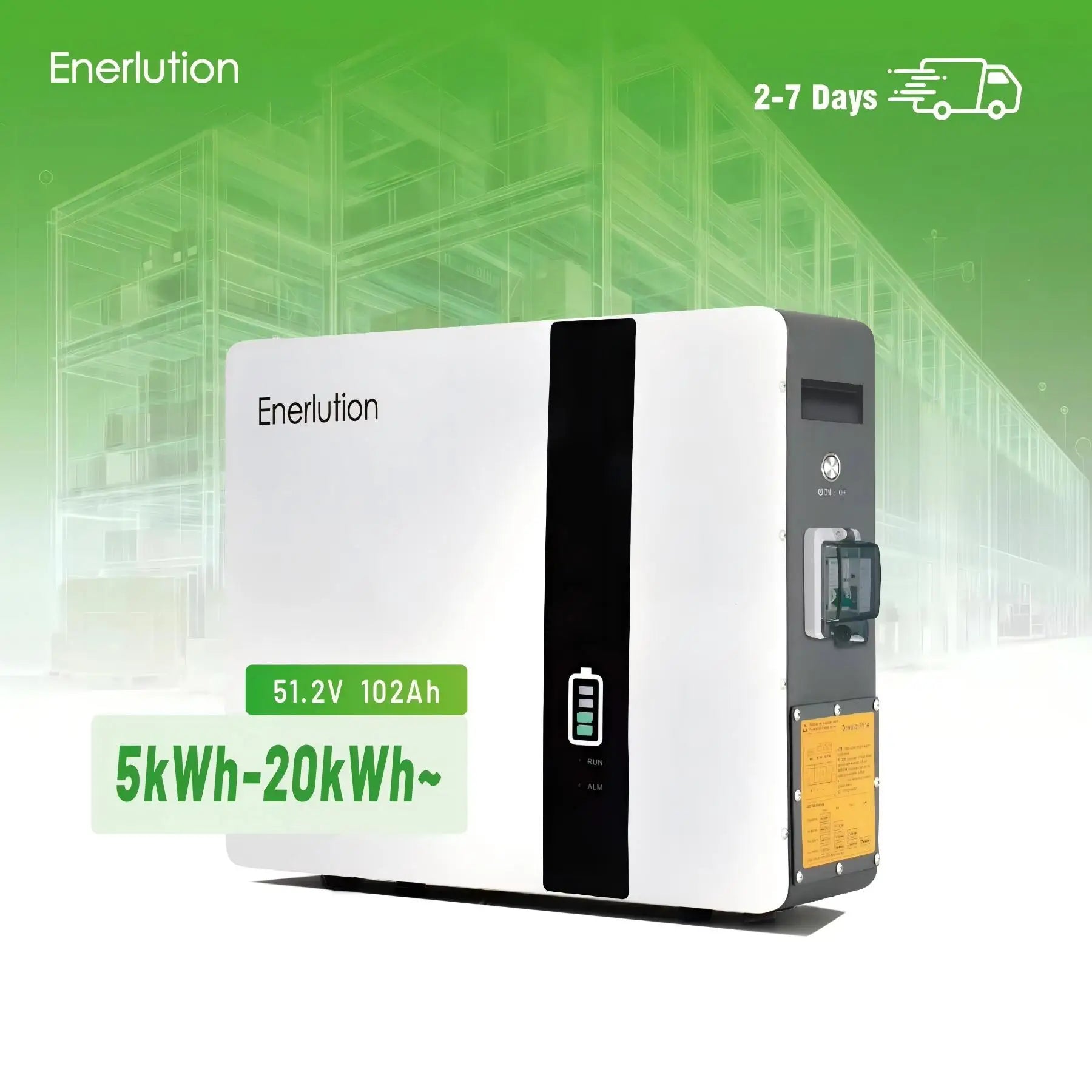 EU Warehouse Delivery Power Wall Mounted Type Power Storage Battery 5kWh Home Energy Storage Battery for Home Use