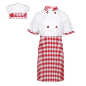 Custom Kids Chef Set Chef Hat Apron for Kids Play Real Cooker Set for Kids Cosplay Costume