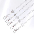 ID Badge and Keys Holder Lanyard Keychain Dream Catcher Rose Flower Butterfly Charm Pearl Beads Teacher Lanyard Nurse Lanyard