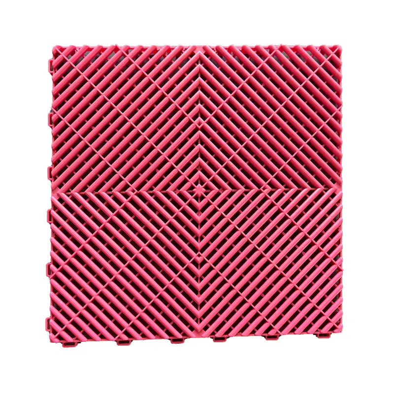 Carpets Car Wash Room Auto Beauty Shop Plastic Splicing Grille Floor Drain Grid Anti Skid Mat Garage Floor Tiles Garage Flooring