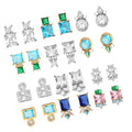 Wholesale Minimalist Fine Jewelry Women Luxury Fashion Geometric Diamond Zircon Earrings