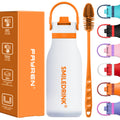 FAYREN Stainless Steel Water Bottle Insulated Spout Lid Spill-Proof Bottle for Travel Sports and School