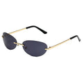 Rimless Cut-edge Sunglasses Women 2025 Fashion Color Sunglasses European and American Fashion Street Photography Sunglasses