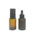 Custom Gradient Brown Luxury Glass Empty Bottle 30ml Dropper Sealing Unique Design Perfume Cosmetic Bottles Packaging