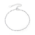 ICEBELA Fine Jewelry Sparkling 2mm Width Double Layer Water Wave Scales Real 925 Sterling Silver Chain Bracelet for Women