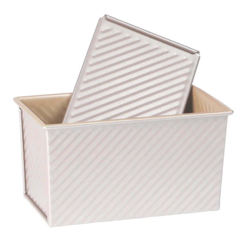 CHEFMADE WK9054C Bakeware Rectangular Aluminum Pullman Non Stick Baking Toast Box Mould Bread Tray Mold Loaf Pan With Cover