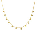 Hot Selling Sequins Minimalist Temperament Charms Gold Plated Stainless Steel Choker Clavicle Chain Necklace