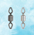 100pcs Fishing Swivel Hook Connector Side Line Clip Rolling Swivel Fishing Hook Accessories