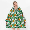 Super Soft Custom Wearable Hoodie Blanket Knitted Fleece 0 MOQ Hooded Blanket