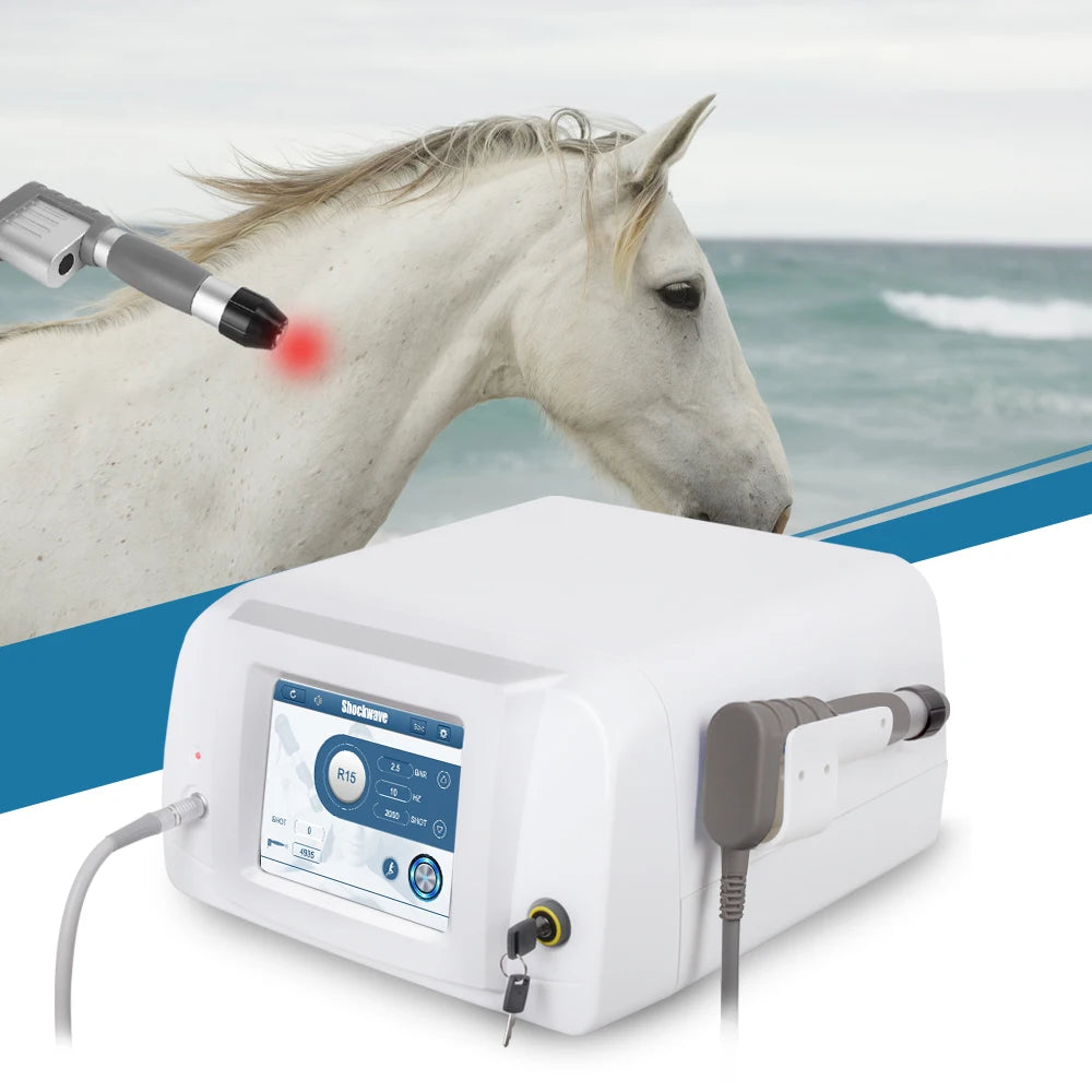 Astiland Portable 20HZ Pneumatic Shockwave Therapy Machine CE ISO13485 Certified for Veterinary Use Horse and Dog Pain Relief MegaBDM