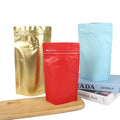 Customized Aluminum Foil Stand-Up Pouch Kraft Paper Coffee Bean Packaging Bag with Leak-Proof Zipper Valve for Food Use