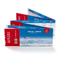 LKX Customized Boarding Pass Ticket Factory Price Offset Printing High Quality Thermal Paper Airline Ticket