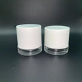 Wholesale Refillable Plastic Cream Jar 15mg 30g 50g Acrylic Empty Cosmetic Plastic Jar with High Lid for Face Body Cream Packing
