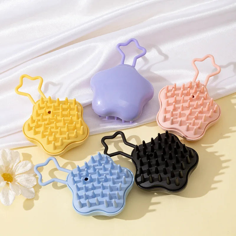 Star Pet Bath Massage Brushes for Dogs Cats Shower Hair Cleaning Pet Grooming Product Dog Cat Bath Brush
