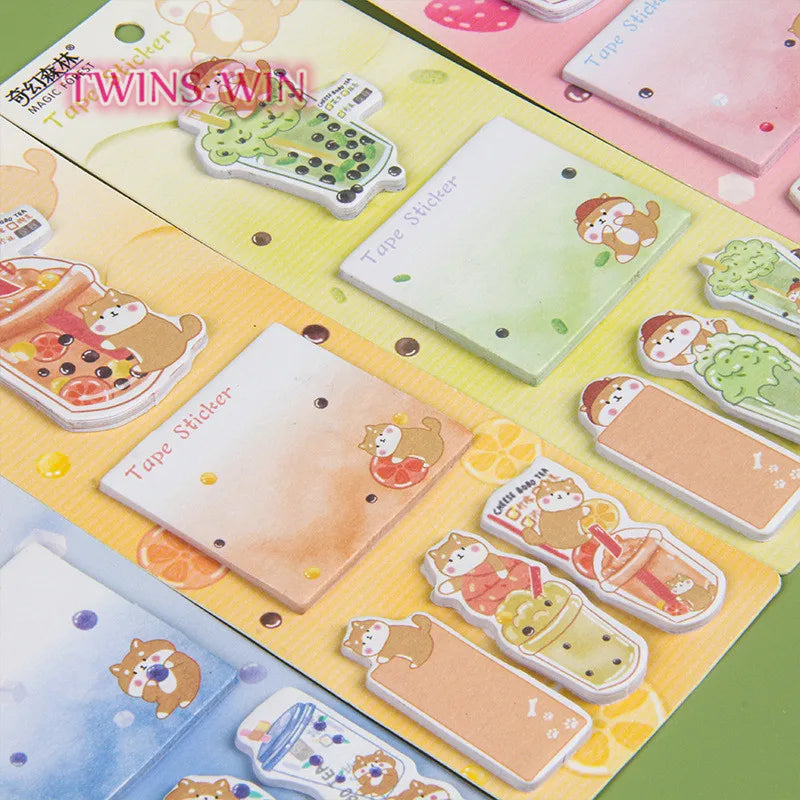 Five Combination Notes Internet Celebrity Cute Ins Boxed Notes Combination Set Creative Student Notes 1795