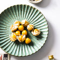 Nordic Style 8-Inch Ceramic Plate Retro Clay Pottery for Cheesecake and Bread Matte Dessert Plate for Shop and Restaurant