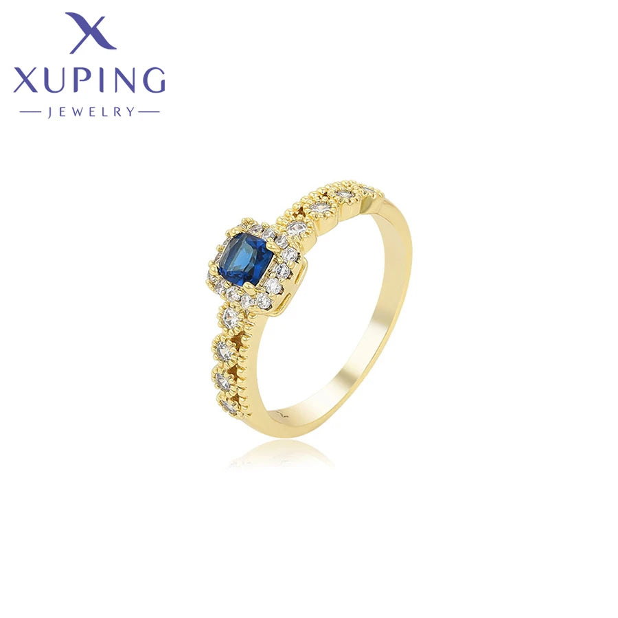 X000710193 xuping Fashion Elegant Ring 14K Gold Color Women Royal  Romantic Trendy Vintage Special Classic Engagement Ring