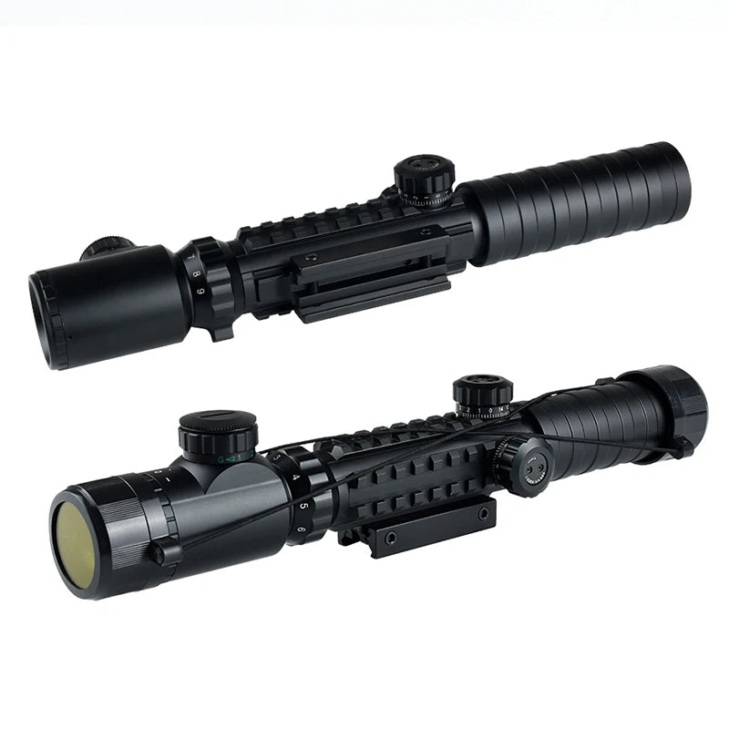 SYQT HD 3-9x32EGC Long Range Tactical Optical Fishbone Scope Sight Metal Material Hunting and Fishing Reticle Scope