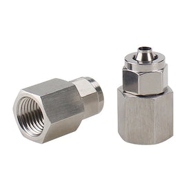 Air Fitting Stainless Steel Push-in Female Fitting SS304 Push-to-Connect Female NPT Quick-Connect Fitting