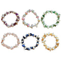 Wholesale 3~8MM Natural Colorful Irregular Crushed Stone Bracelet Crystal Agate Elastic Bracelet for Men and Women Jewellery