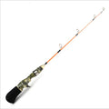 Mini Kids 50cm 60cm Winter Ice Fishing Rod with EVA Handle Resin Raft Rod for Lake River Stream Fishing Fishing Stuff