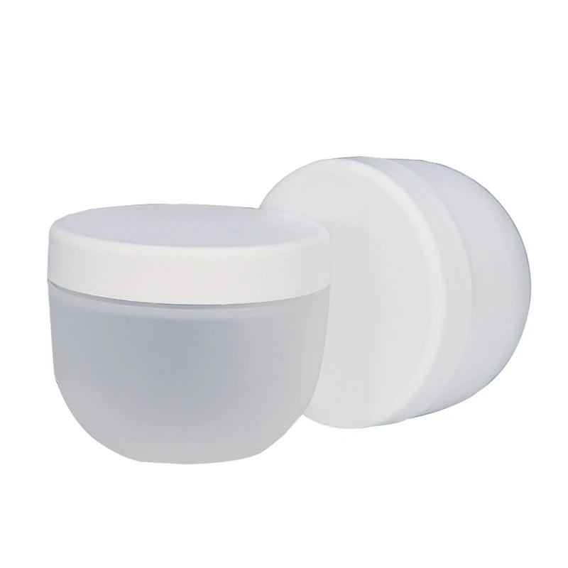 Wholesale 500g Empty Round Plastic Container Frosted Bowl-Shaped Jar with Wide Mouth Body Butter Lotions Scrubs PET Material