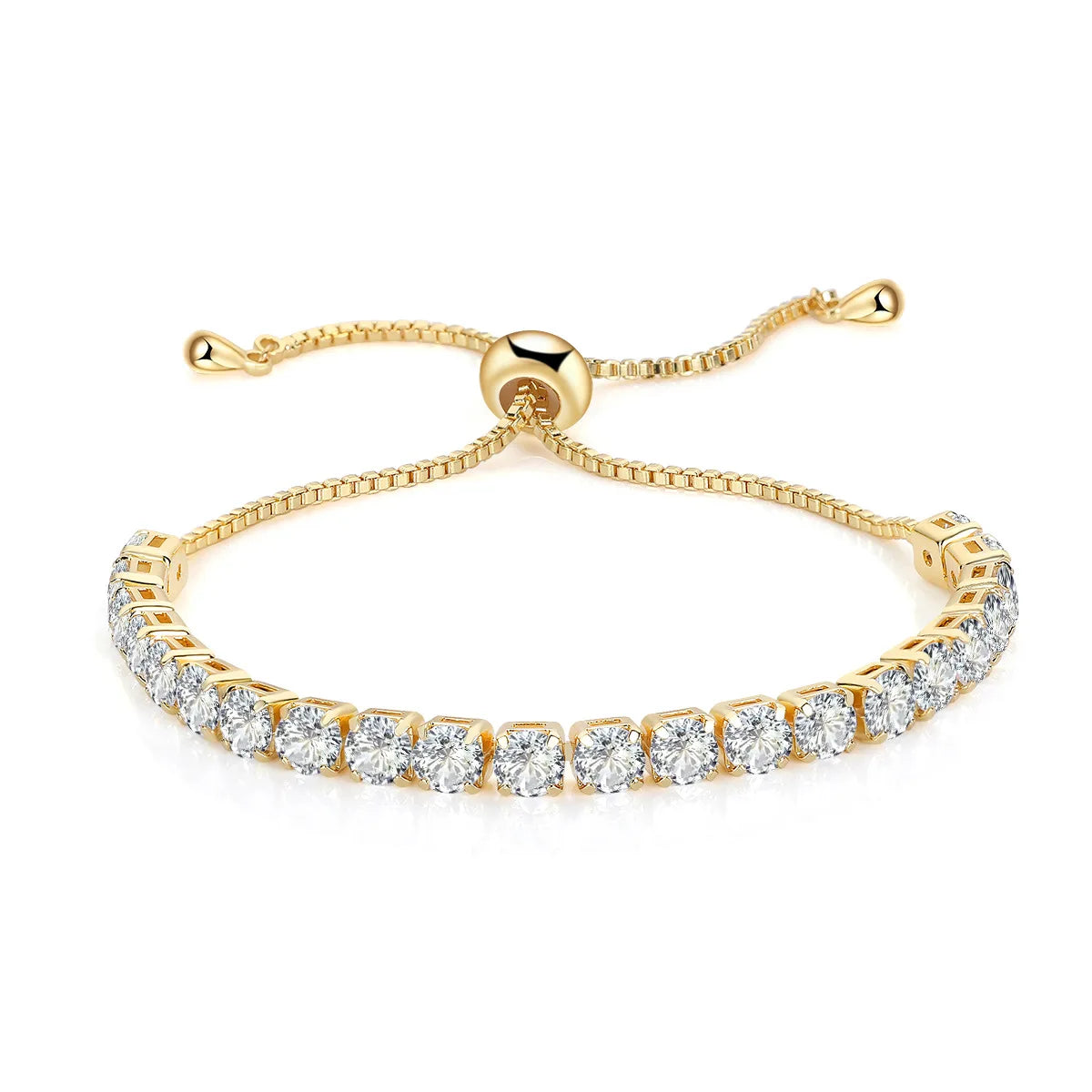 Shinny Diamond Crystal Bracelet Fashion Rose Gold Plated Brass Bangles for Women Wedding Party Jewelry with Zircon Bracelets