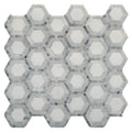 DS Hot Sale Home Decoration Hexagon Designs Gray Flooring Tiles Waterjet Marble Mosaic