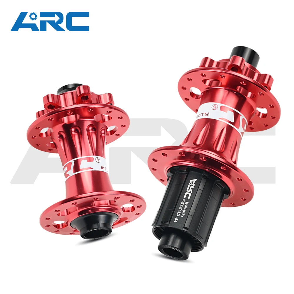 ARC Bearing Hub MTB 28 32 36 Holes MT007F/R HG 11S Black / Red/Blue Mountain Bike Disc Brake Hub