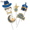New Eid Mubarak Photo Booth Props Islamic Muslim Party Decor Moon Star Ramadan Kareem Eid AL Adha Happy Eid Mubarak Decor HS547
