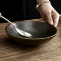 Factory Direct Wholesale Eco Friendly Restaurant Ceramic Porcelain Matte Black Soup Ramen Bowl