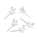 Charms Magic Wand 25x13mm Handmade Making FitVintage Tibetan Silver Color PendantsDIY for Bracelet Necklace
