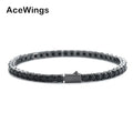 BB243 4mm Black Stone Tennis Bracelets Fashion Jewelry for Men and Women