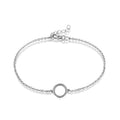 Fashion Custom Round Jewelry Women Ladies 925 Silver Bracelet for Women Wedding Party Gift