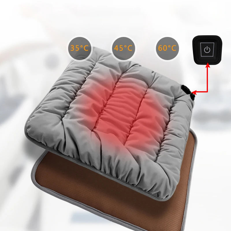 EMAF Multifunctional Electronic USB Type-C Graphene Heating Cushion 3 Temperature Adjust Heated Car Seat Cover Heat Cushion Pad