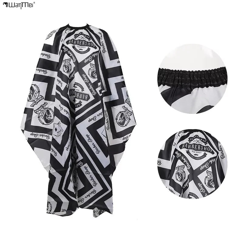 Wanmei Professional Beauty Wholesale Salon Salon Rubber Neck Capes Barber Cape for Men Hair Cutting Salon Cape