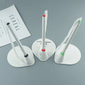 Wholesale Promotional Counter Pens Custom Logo Desktop Plastic Ballpoint Pen with Adhesive-Backed Base