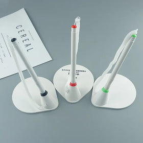 Wholesale Promotional Counter Pens Custom Logo Desktop Plastic Ballpoint Pen with Adhesive-Backed Base