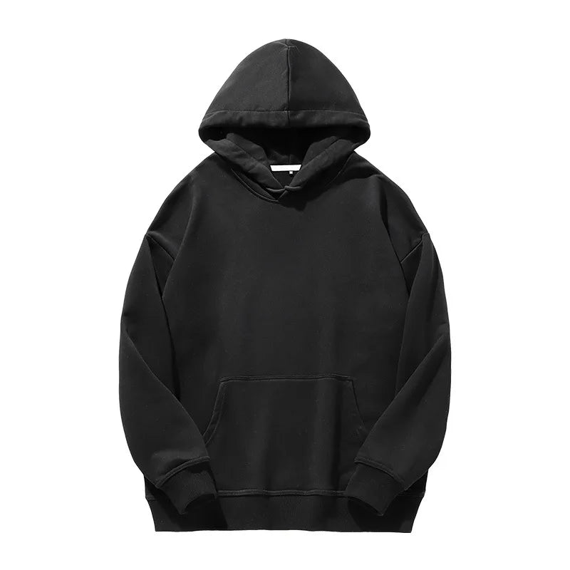 Wholesale Hip Hop Fleece Waterproof Lined Men's Oversize Dropped Shoulder Heavy Weight Pullover Hoodies