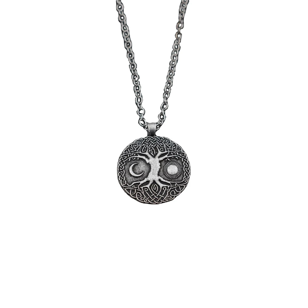 Multifunctional Pendant Men Viking Scandinavian Life of Tree Amulet Slavic Gift Yggdrasil Necklace